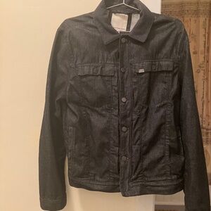 Calvin Klein Black Denim Jacket Size Medium